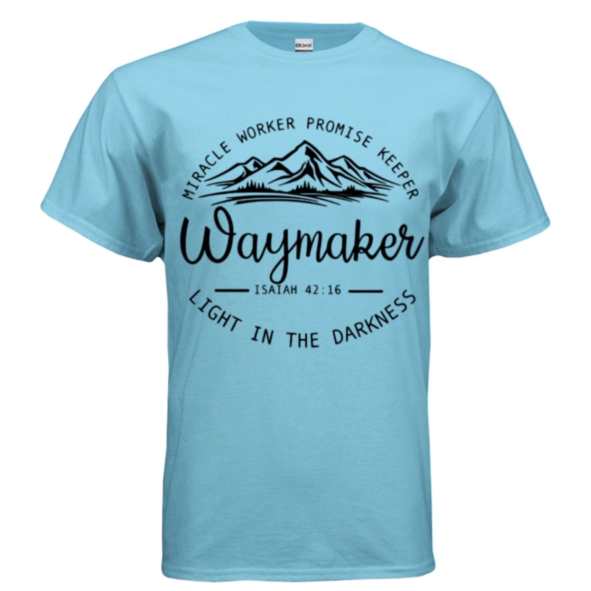 Unisex Way maker Faith Tee – Isaiah 42:16 Inspired - FAVOR OF GOD CLOTHING