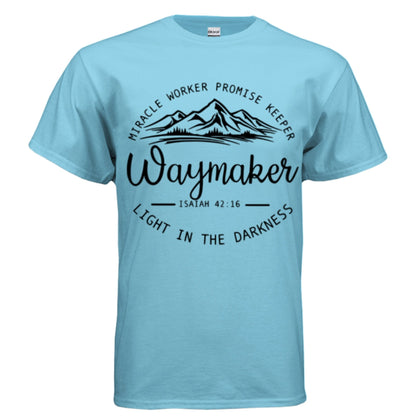 Unisex Way maker Faith Tee – Isaiah 42:16 Inspired - FAVOR OF GOD CLOTHING