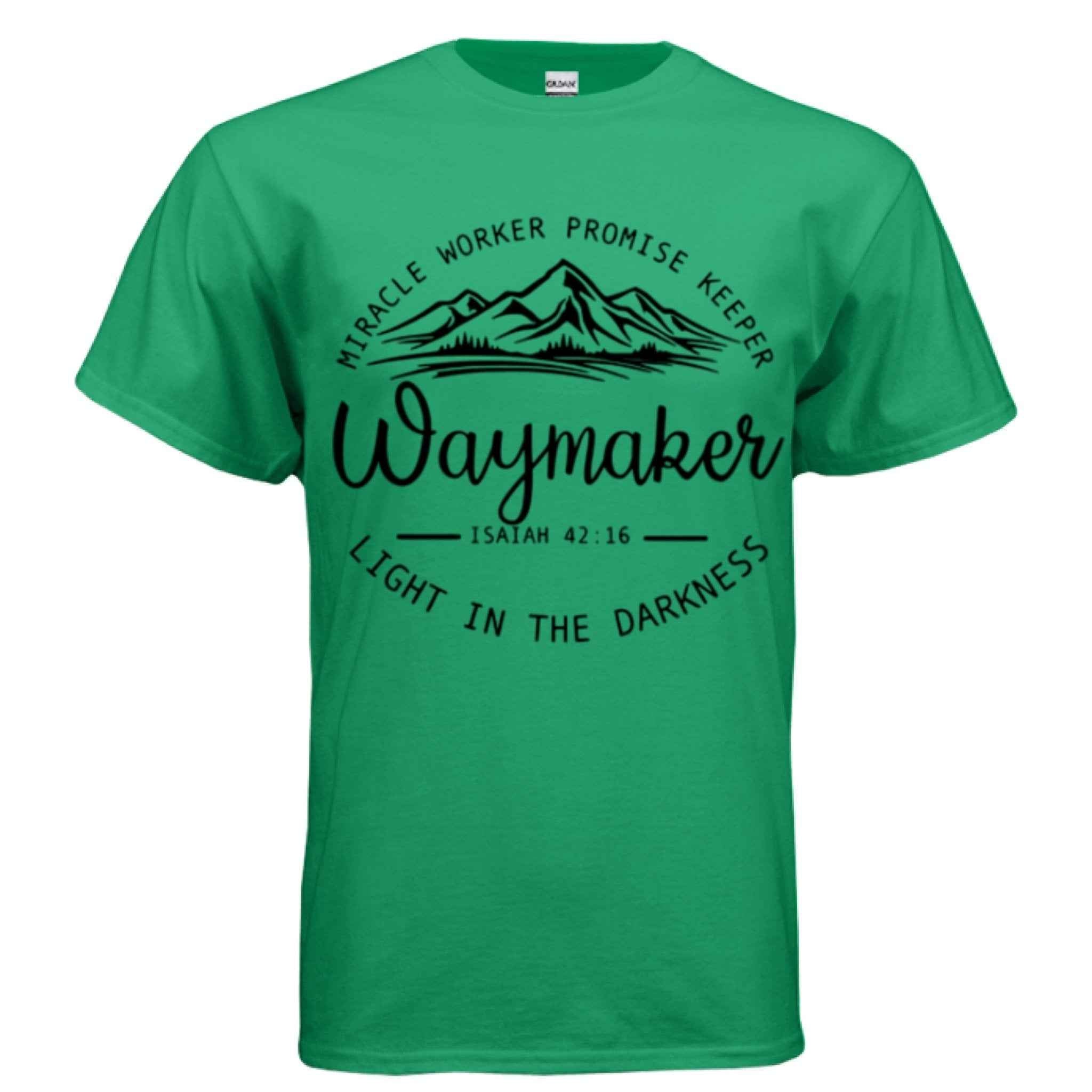 Unisex Way maker Faith Tee – Isaiah 42:16 Inspired