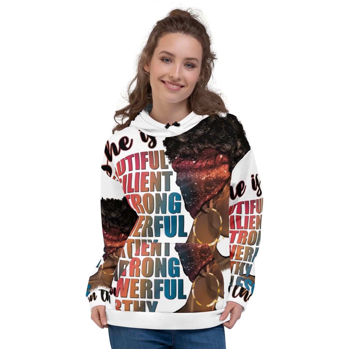 Women Word of Affirmation Hoodie | Faith wear with Purpose | Christian | religious| Faith - FAVOR OF GOD CLOTHING