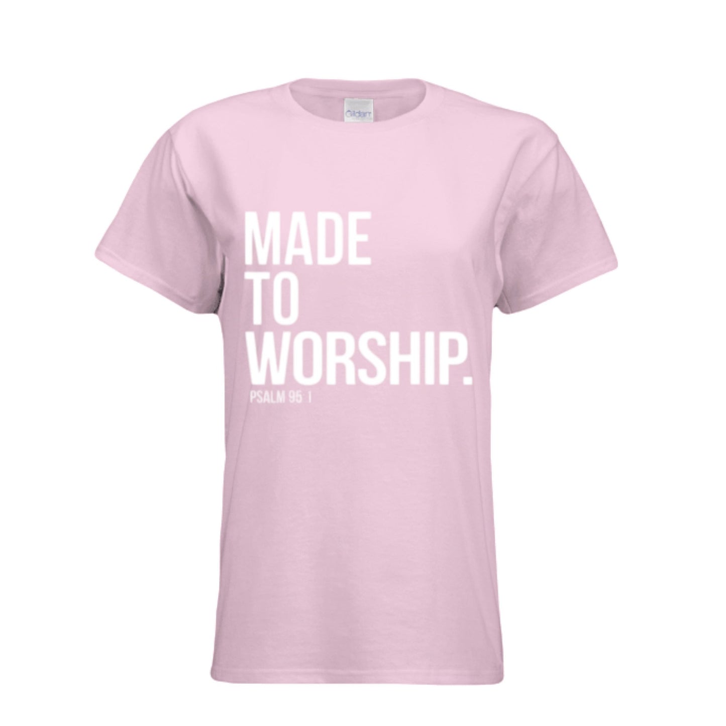 Women Made to Worship T-shirt ! Faith Apparel, Gift for Christians, Cozy Church Wear, Inspirational Gift - FAVOR OF GOD CLOTHING