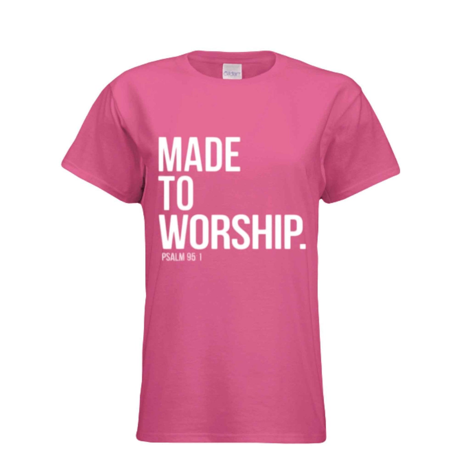 Women Made to Worship T-shirt ! Faith Apparel, Gift for Christians, Church Wear, Inspirational Gift