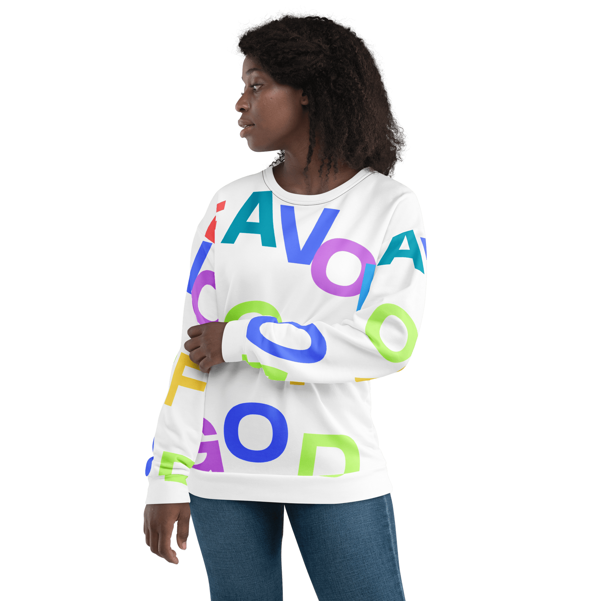 Women Favor of God All over Print Sweatshirt | Christian clothing |Faith |religious |inspirational - FAVOR OF GOD CLOTHING