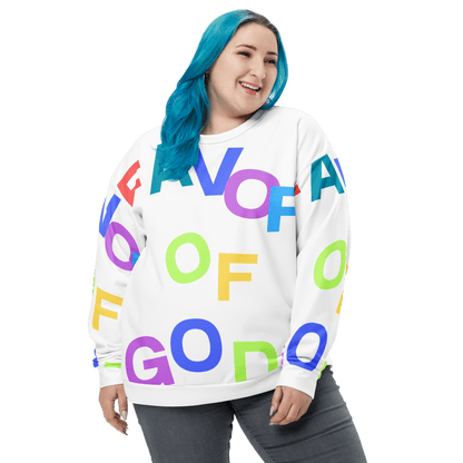 Women Favor of God All over Print Sweatshirt | Christian clothing |Faith |religious |inspirational - FAVOR OF GOD CLOTHING