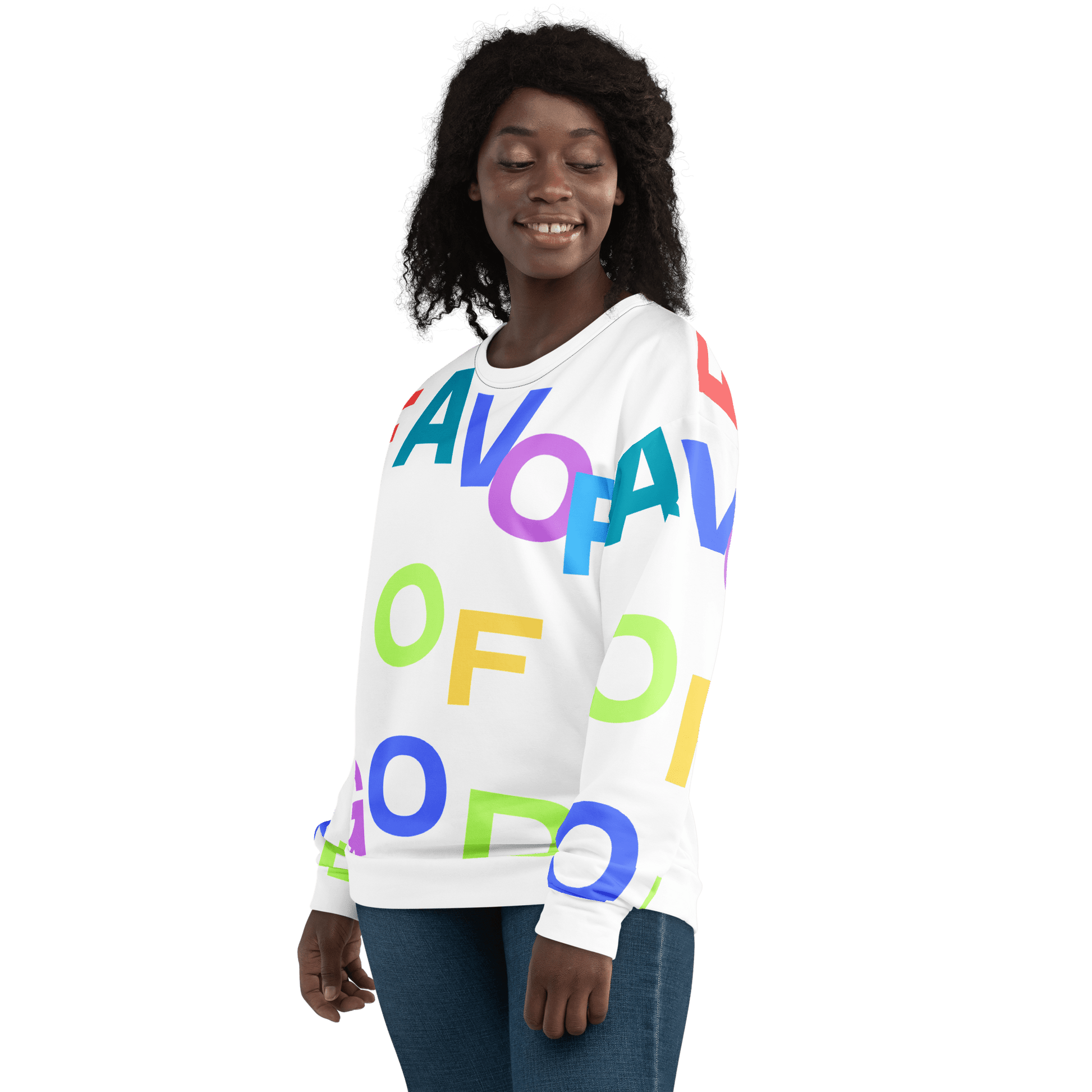 Women Favor of God All over Print Sweatshirt | Christian clothing |Faith |religious |inspirational - FAVOR OF GOD CLOTHING