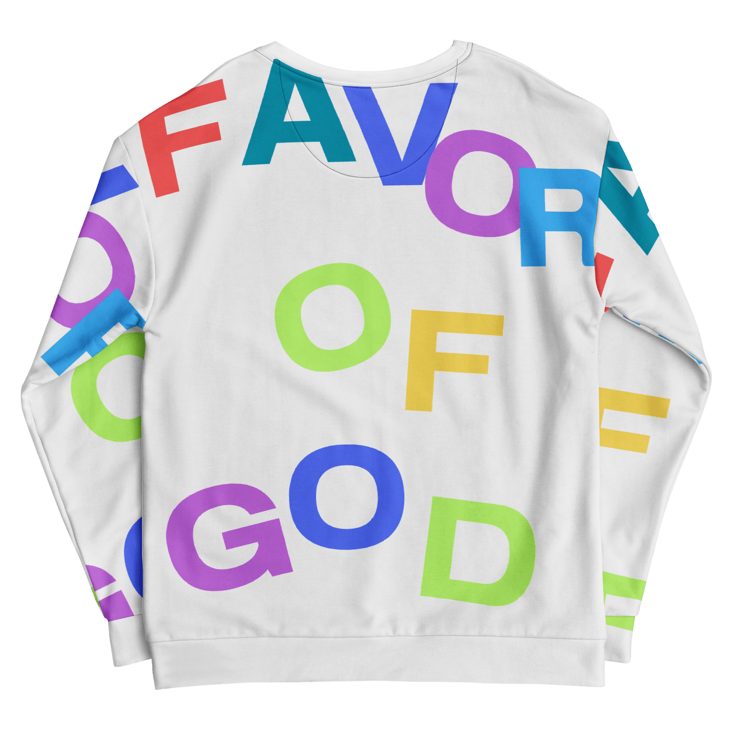 Women Favor of God All over Print Sweatshirt | Christian clothing |Faith |religious |inspirational - FAVOR OF GOD CLOTHING