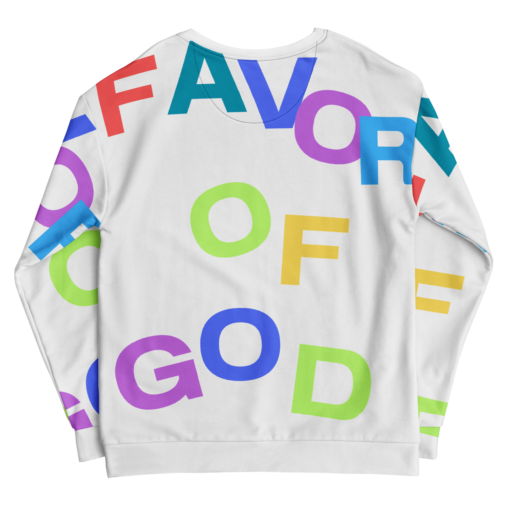 Women Favor of God All over Print Sweatshirt | Christian clothing |Faith |religious |inspirational - FAVOR OF GOD CLOTHING