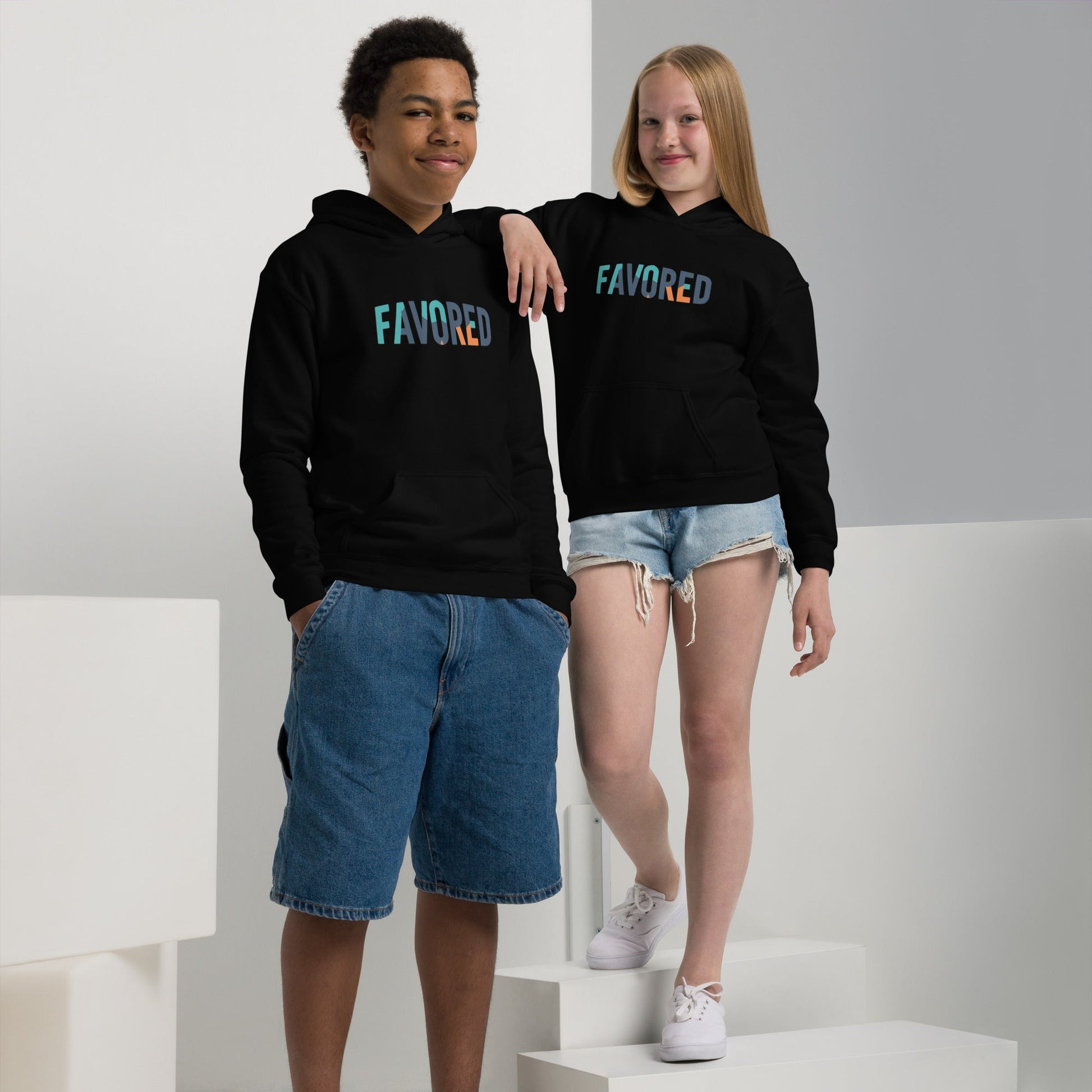 Youth Favored Unisex heavy blend hoodie - FAVOR OF GOD CLOTHING
