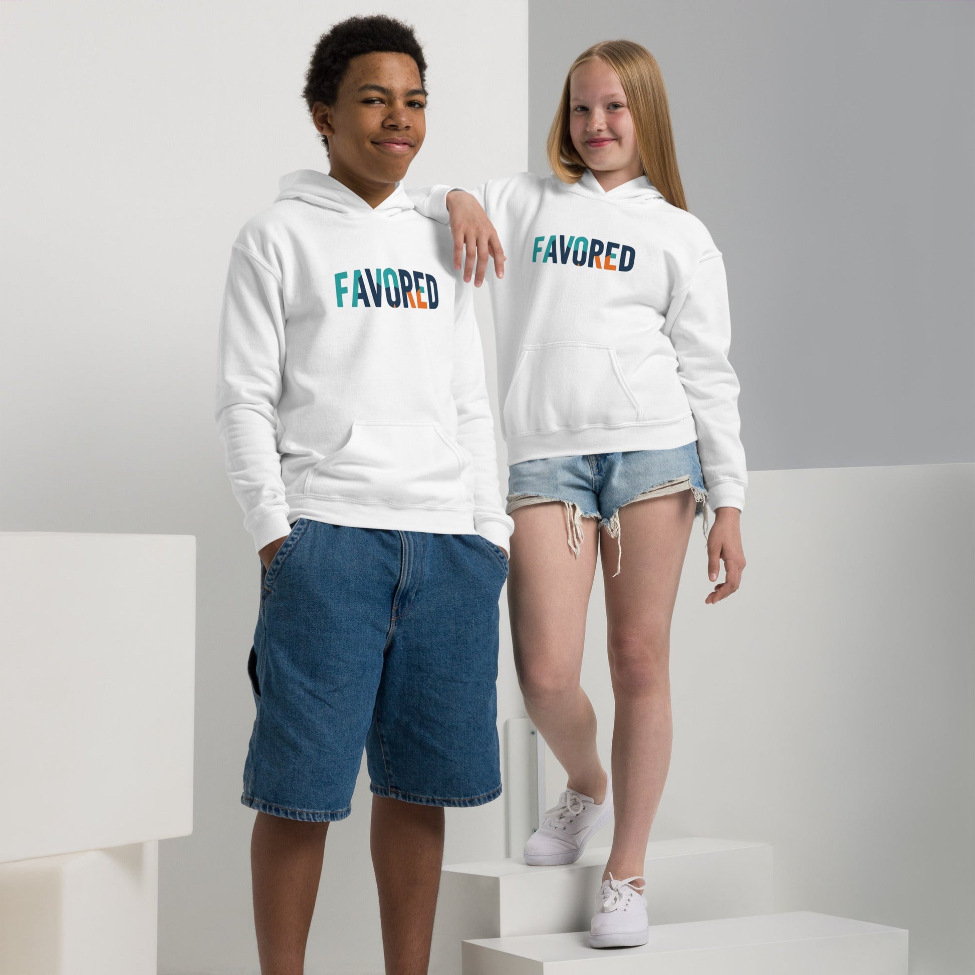 Youth Favored Unisex heavy blend hoodie - FAVOR OF GOD CLOTHING